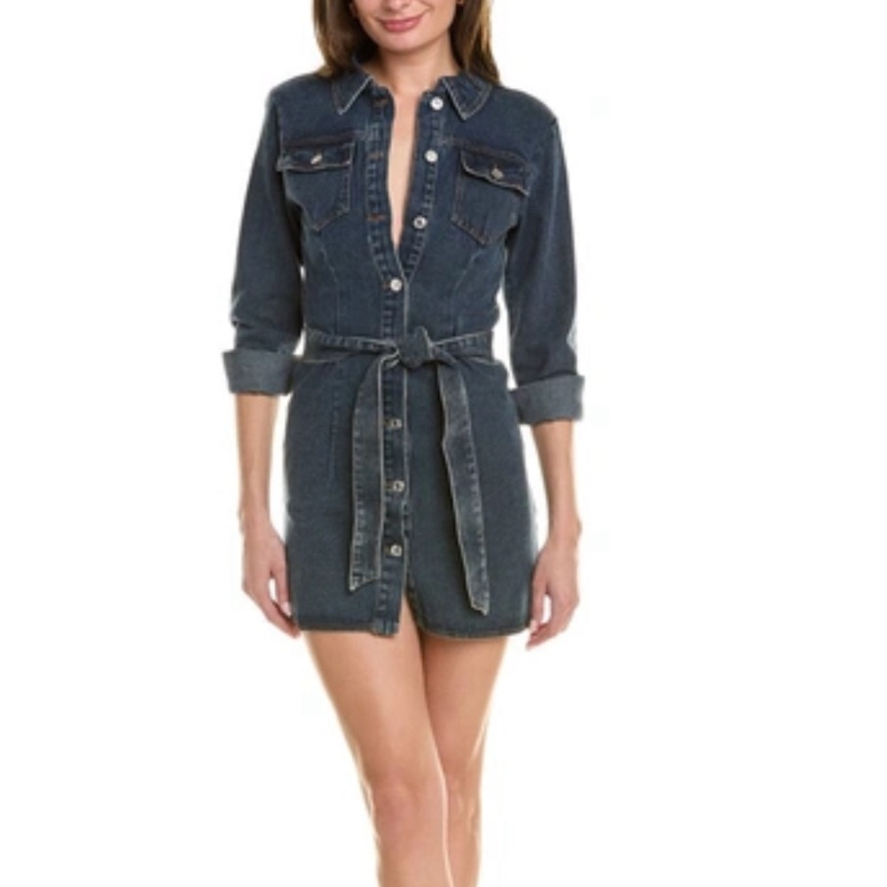 NWT JL Luxe Denim Shirtdress - SMALL